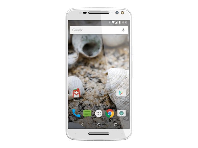 Motorola MOTO X Pure Edition - white with silver metal frame and bamboo back - 4G LTE - 32 GB - CDMA / GSM - Android