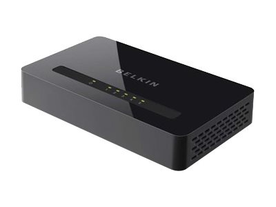 Belkin 5-Port 10/100 Network Switch - switch - 5 ports