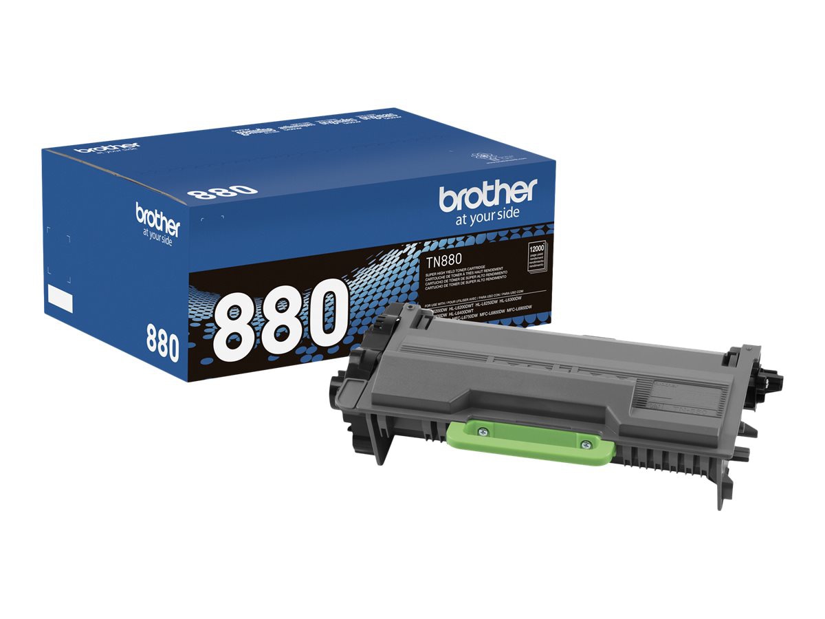 Brother TN880 - Super High Yield - black - toner cartridge - TN880 - Toner Cartridges CDW.com