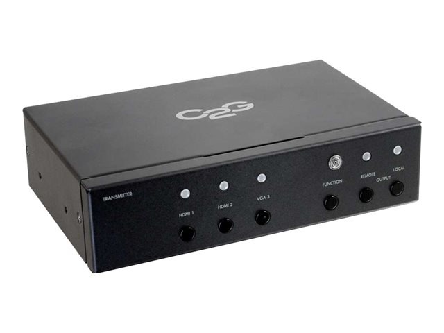 C2G HDMI and VGA + Stereo Audio HDBaseT over Cat5 Extender Transmitter - video/audio extender - HDBaseT