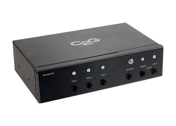 C2G HDMI and VGA + Stereo Audio HDBaseT over Cat5 Extender Transmitter - video/audio extender - HDBaseT