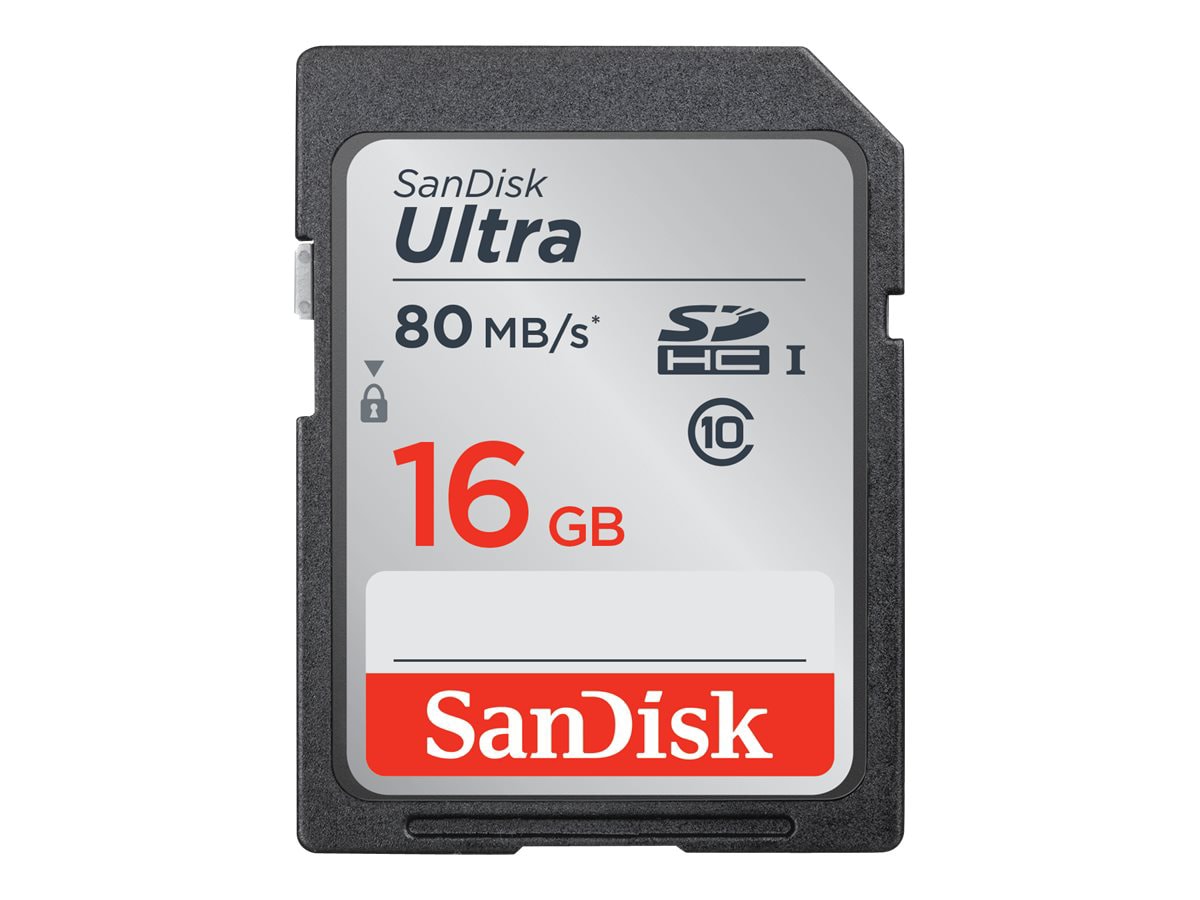 SanDisk Ultra - flash memory card - 16 GB - SDHC UHS-I