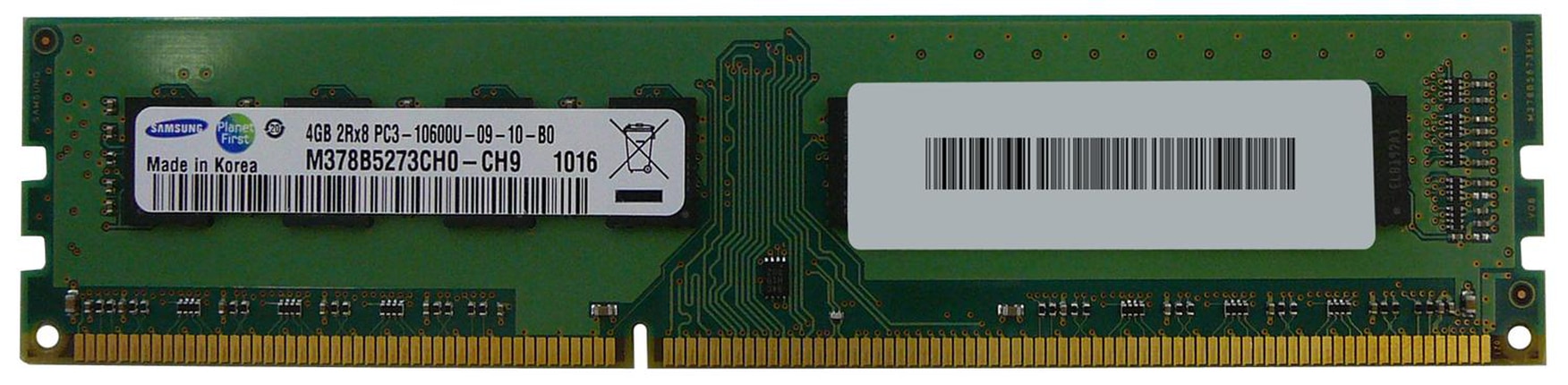 Samsung - DDR3 - module - 4 GB - DIMM 240-pin - 1333 MHz / PC3-10600 - unbuffered