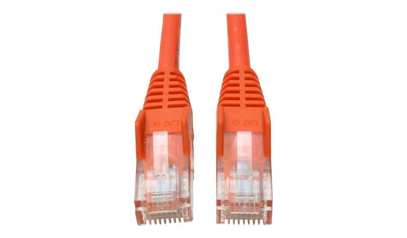 Tripp Lite 3ft Cat5e / Cat5 Snagless Molded Patch Cable RJ45 M/M Orange 3' - patch cable - 91 cm - orange