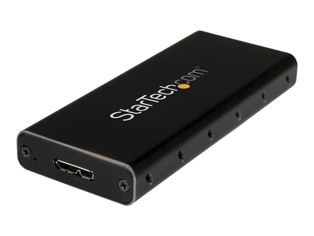 StarTech.com USB 3.1 Gen 2 (10Gbps) mSATA Drive Enclosure - Aluminum - Port