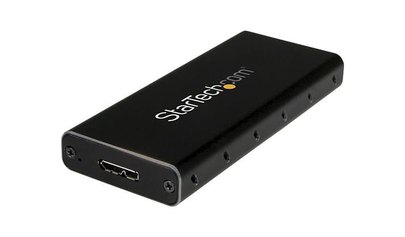 StarTech.com USB 3.1 Gen 2 (10Gbps) mSATA Drive Enclosure - Aluminum - Portable Data Storage for mSATA and mSATA Mini