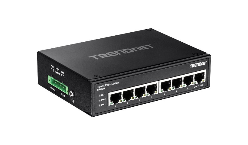 TRENDnet TI-PG80 - switch - 8 ports - unmanaged - TAA Compliant