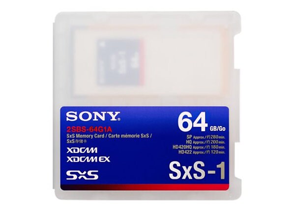 Sony SxS-1 2SBS64G1A/US - flash memory card - 64 GB - ExpressCard/34
