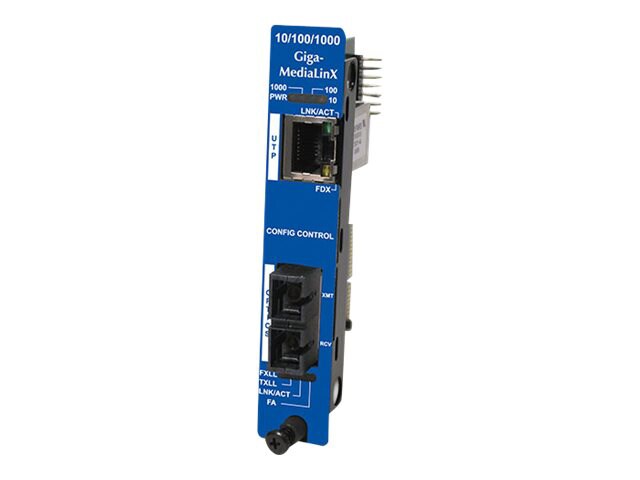 B&B iMcV-Giga-MediaLinX TX/SFP - fiber media converter - 10Mb LAN, 100Mb LAN, GigE