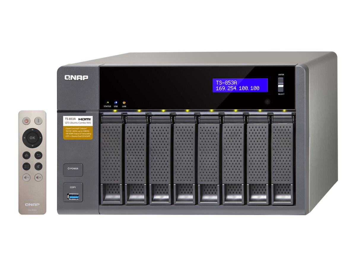 QNAP TS-853A - NAS server - 0 GB