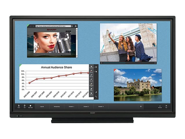 Sharp PN-L603W Aquos Board - 60" Class (60.1" viewable) LED display