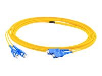 Proline 50m FC (M)/LC (M) Yellow OS1 Duplex LSZH SMF Patch Cable