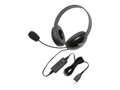 Califone Listening First Stereo Headset 2800BK-USB - headset