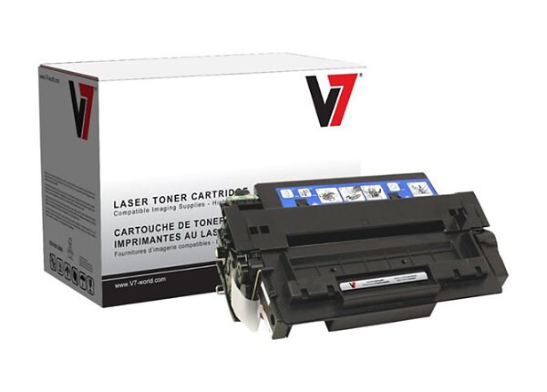 V7 - black - remanufactured - toner cartridge ( equivalent to: HP Q7551A )