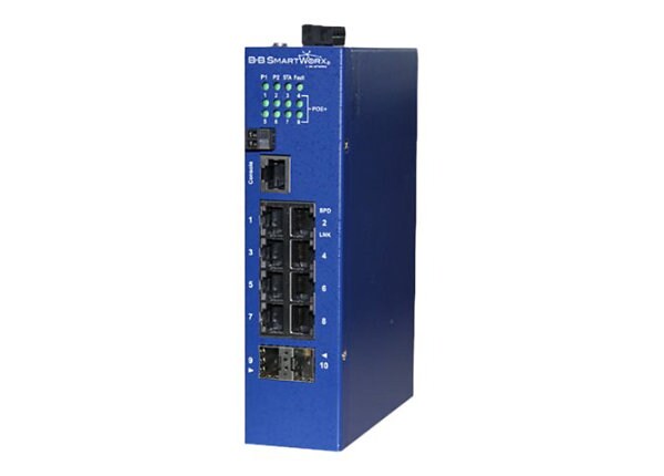 B&B Elinx ESW500 Series ESWGP510-2SFP-T - switch - managed - DIN rail mountable