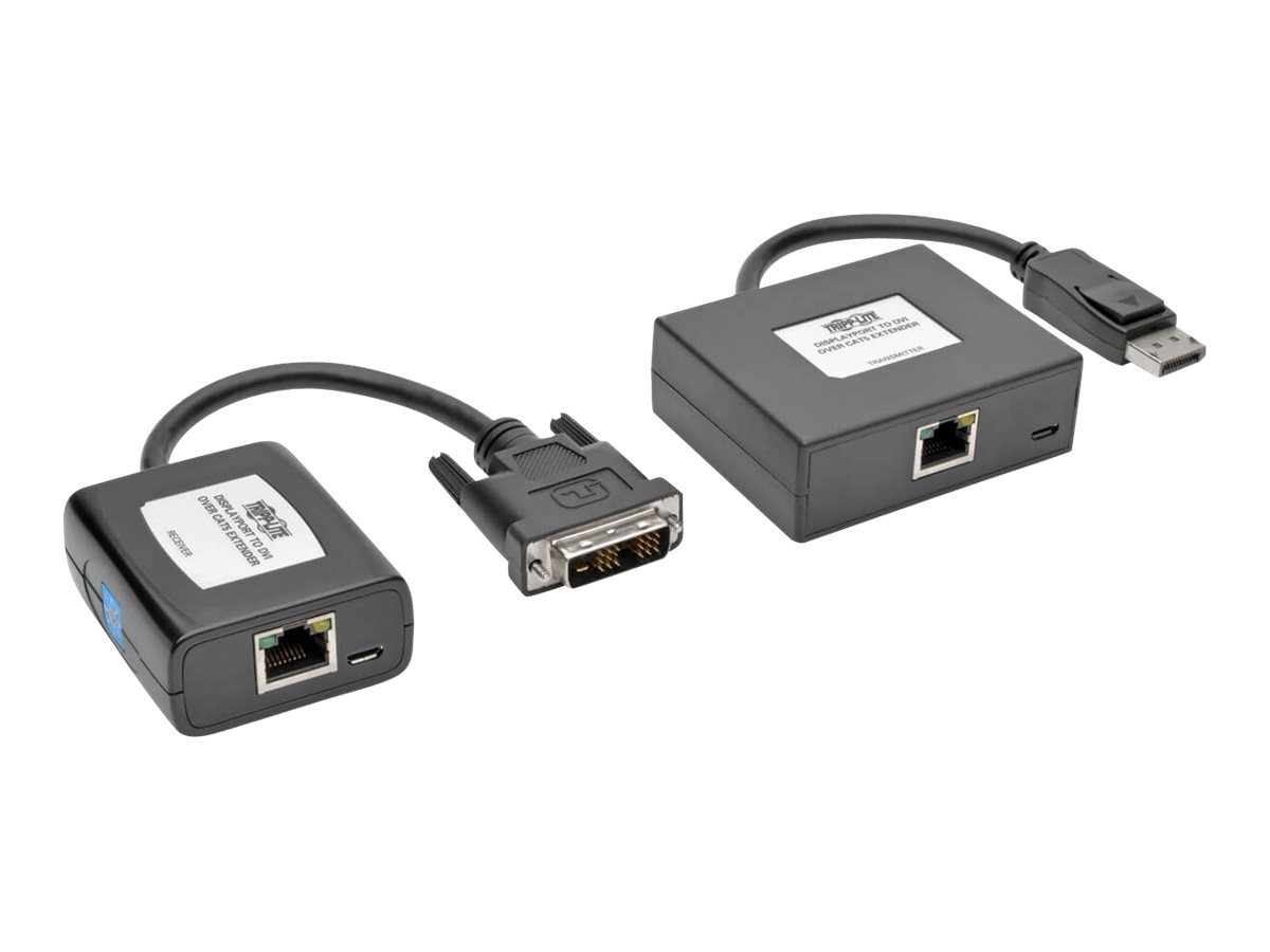 Tripp Lite DisplayPort DVI Over Cat5/6 Active Video Extender Transmitter Receiver - video/audio extender - TAA Compliant