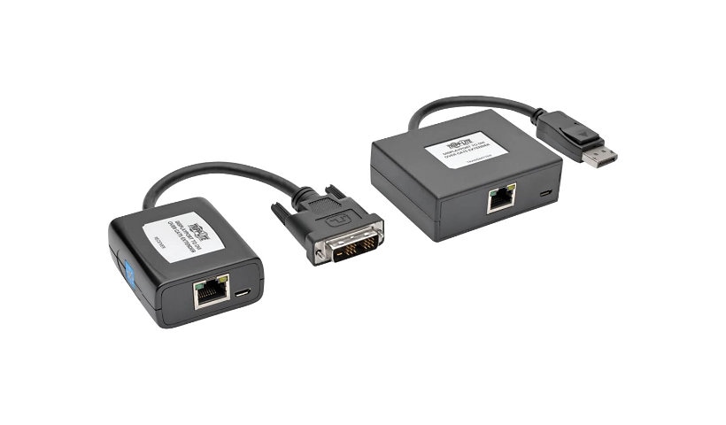 Tripp Lite DisplayPort DVI Over Cat5/6 Active Video Extender Transmitter Receiver - video/audio extender - TAA Compliant