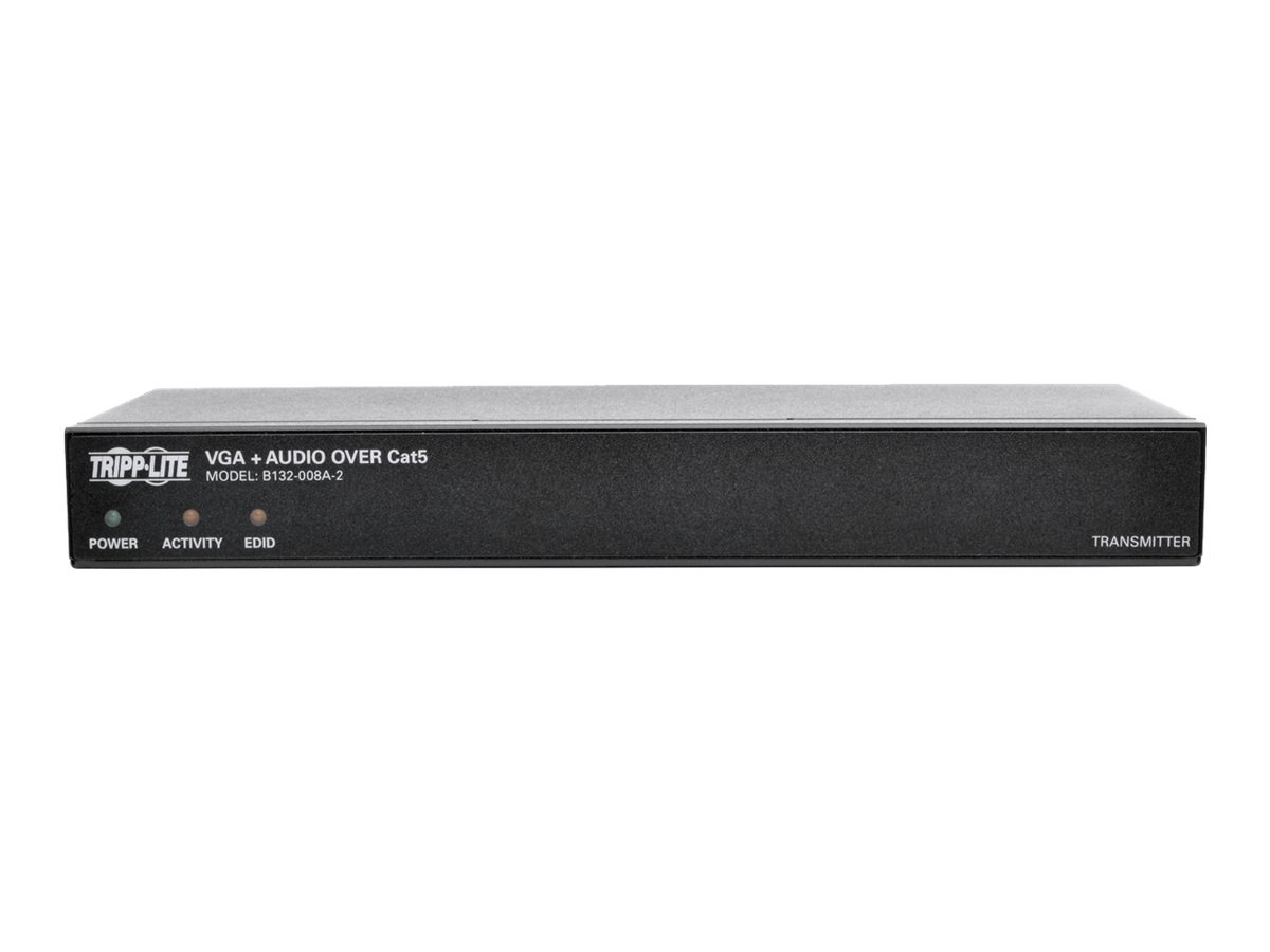Thumbnail 2 of 5 for Eaton Tripp Lite Series 8-Port VGA + Audio Over Cat5/Cat6 Video Extender Splitter w/EDID 1000' - video/audio extender -