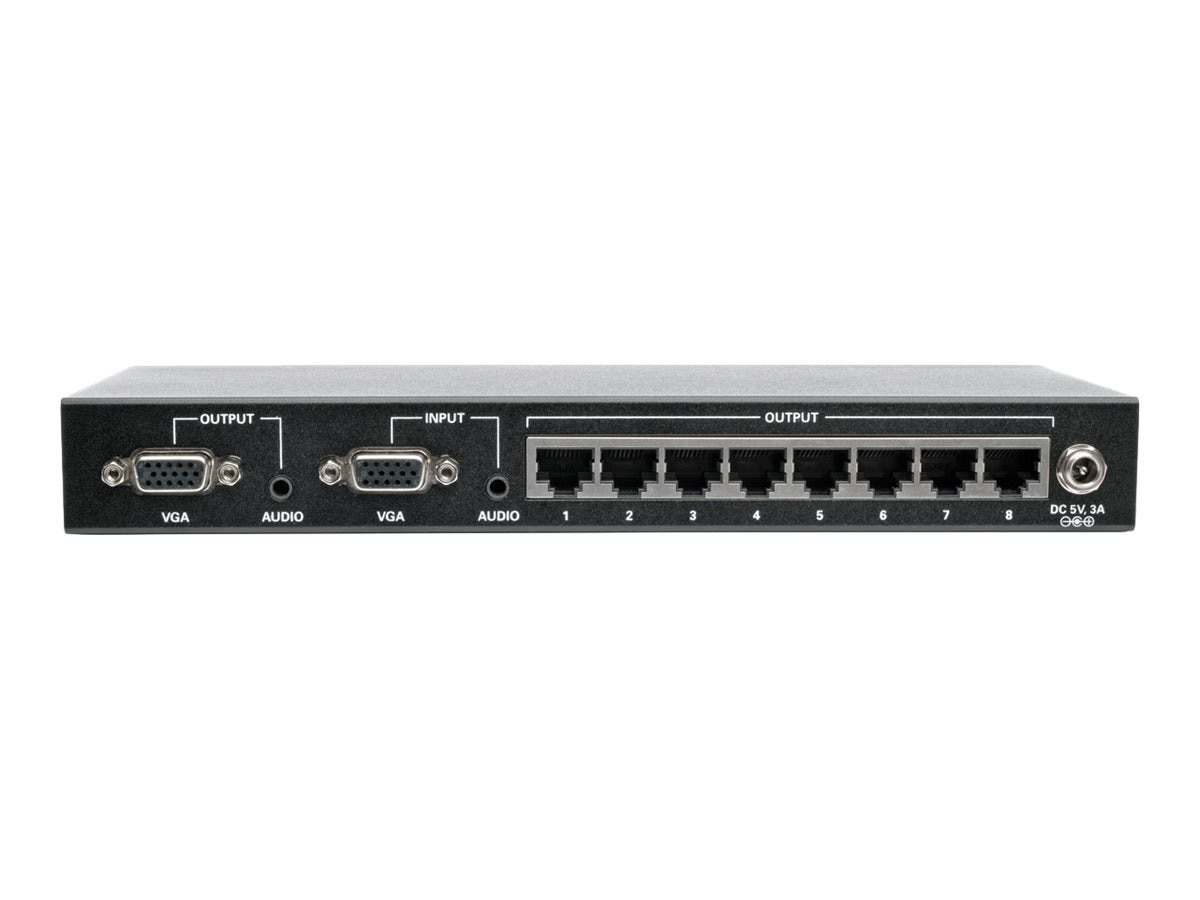 Thumbnail 3 of 5 for Eaton Tripp Lite Series 8-Port VGA + Audio Over Cat5/Cat6 Video Extender Splitter w/EDID 1000' - video/audio extender -