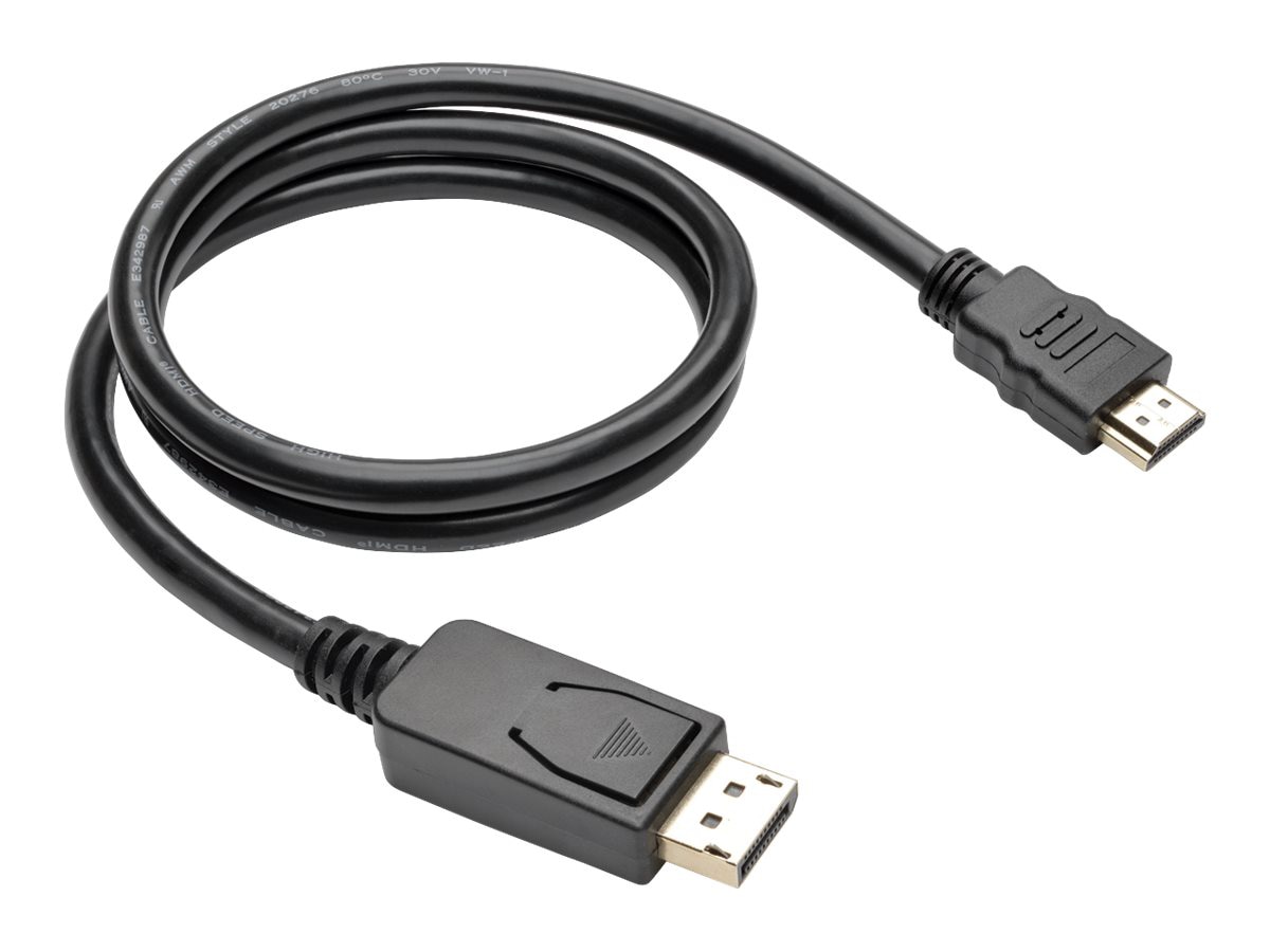 Gold Plated DisplayPort 1.2 to HDMI Cable - 3ft