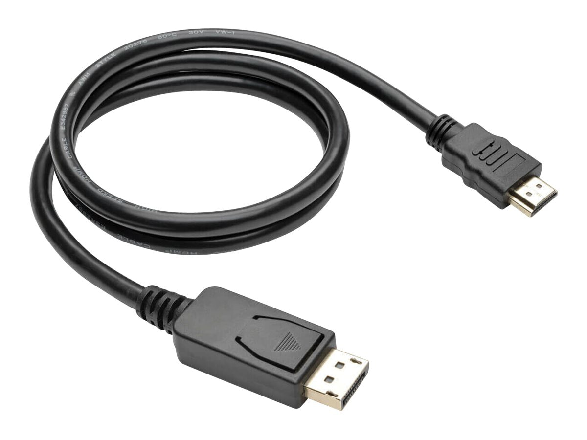 Thumbnail 2 of 3 for Eaton Tripp Lite Series DisplayPort 1.2 to HDMI Adapter Cable (DP with Latches to HDMI M/M), 4K, 3 ft. (0.9 m) - adapter