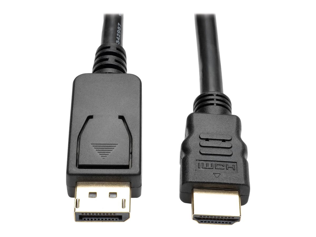 Thumbnail 3 of 3 for Eaton Tripp Lite Series DisplayPort 1.2 to HDMI Adapter Cable (DP with Latches to HDMI M/M), 4K, 3 ft. (0.9 m) - adapter