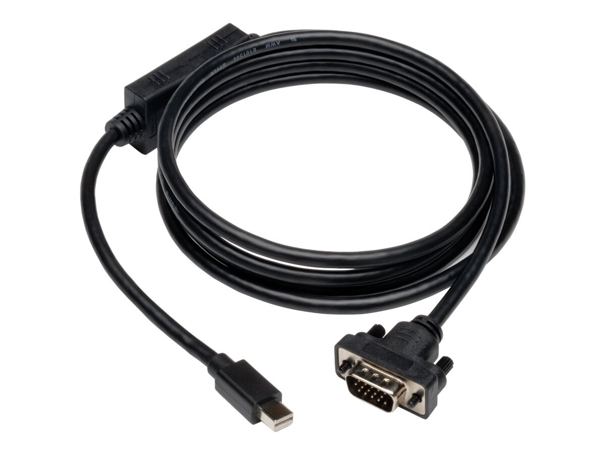 Tripp Lite 6ft Mini DisplayPort to VGA Adapter Active Converter mDP to VGA 1920 x 1200 DPort 1.2 M/M 6' - display cable