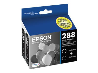 Epson 288 - 2-pack - black - original - ink cartridge