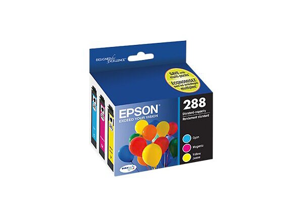 Epson 288 Multipack - 3-pack - yellow, cyan, magenta - original - ink cartridge