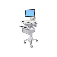 Ergotron StyleView cart - open architecture - for LCD display / keyboard / mouse / barcode scanner / CPU