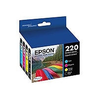 Epson 220 - 4-pack - black, yellow, cyan, magenta - original - ink cartridg