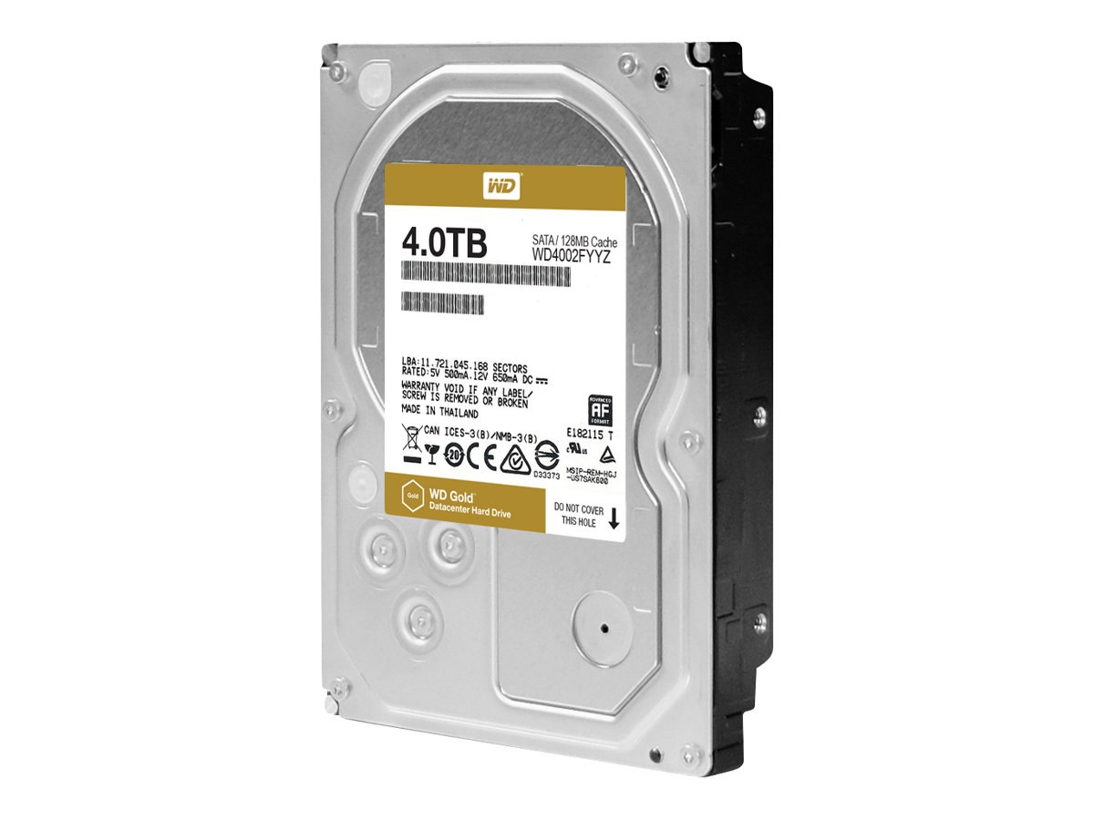 WD Gold Datacenter Hard Drive WD4002FYYZ - hard drive - 4 TB - SATA 6Gb/s