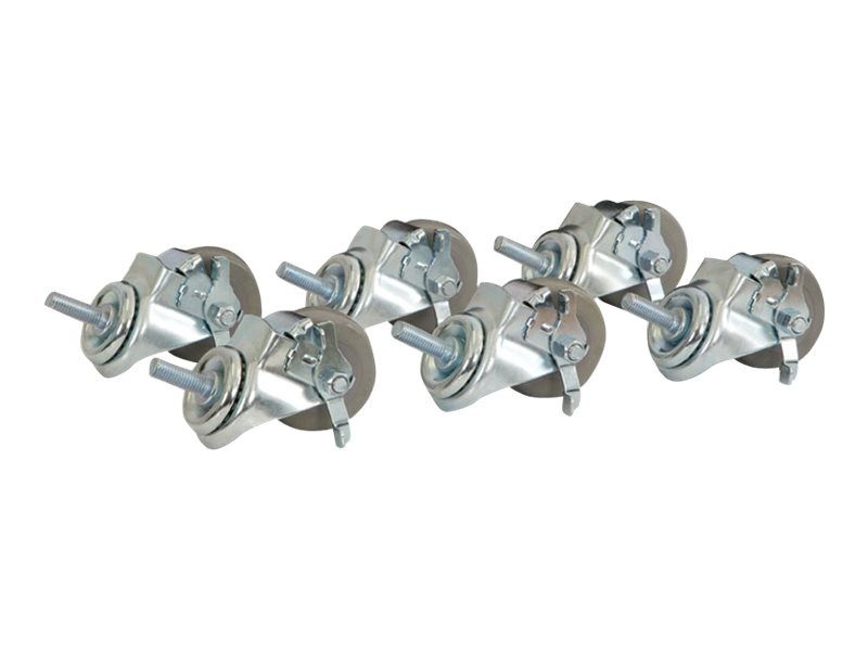 Kendall Howard Corner Caster Kit - caster - clear zinc (pack of 6)