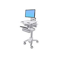 Ergotron StyleView Cart with LCD Pivot, 2 Drawers cart - open architecture