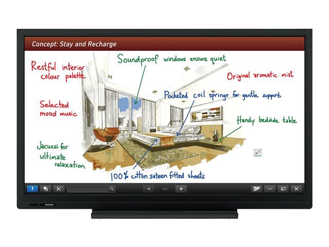 Sharp PN-C603D Aquos Board - 60" Class ( 60.1" viewable ) LED display