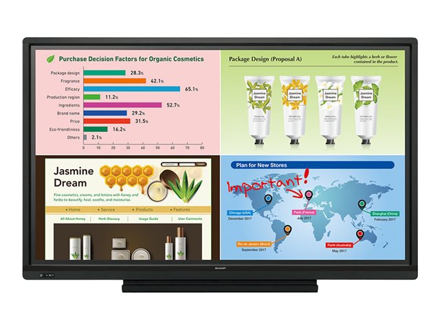 Sharp PN-L703W Aquos Board - 70" Class (69.5" viewable) LED display