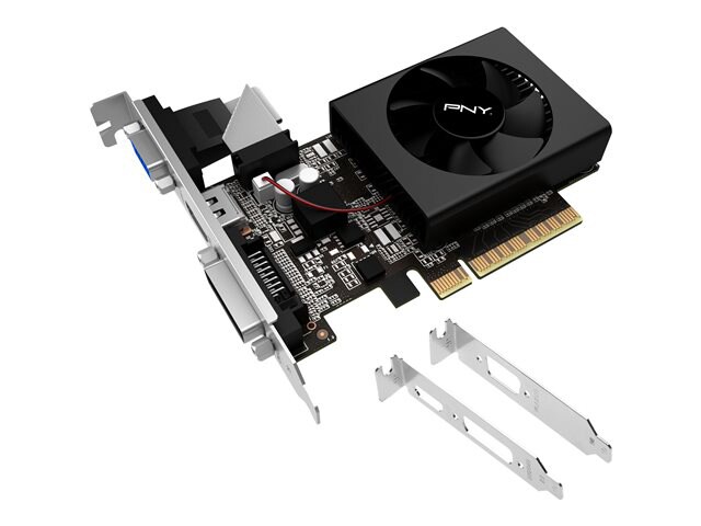 PNY GeForce VERTO GT 710 - graphics card - GF GT 710 - 1 GB - black