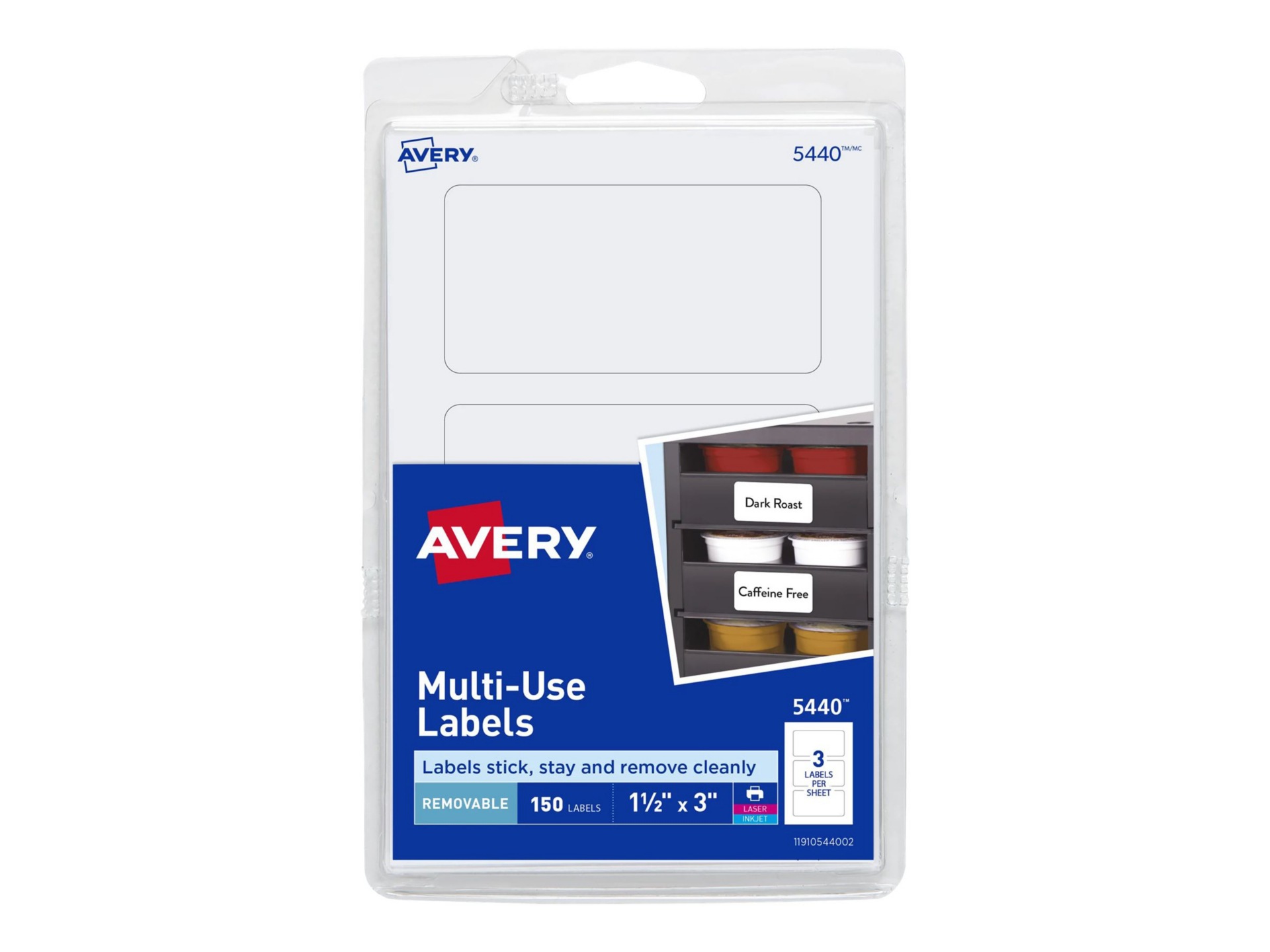 Avery Multi-Use Labels - labels - 150 pcs. - 1.5 in x 3 in