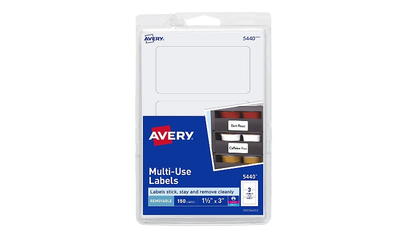 Avery Multi-Use Labels - labels - 150 pcs. - 1.5 in x 3 in