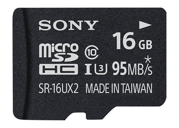 Sony SR16UXA/TQ - flash memory card - 16 GB - microSDHC UHS-I