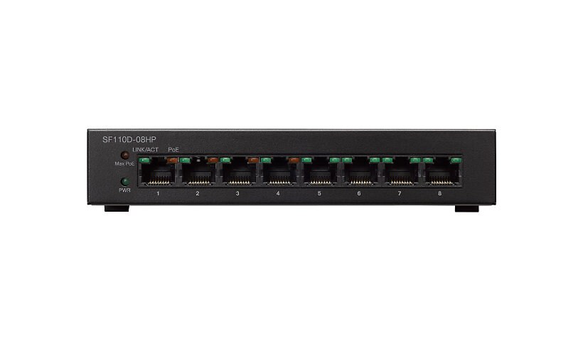Cisco Small Business SF110D-08HP - switch - 8 ports - unmanaged