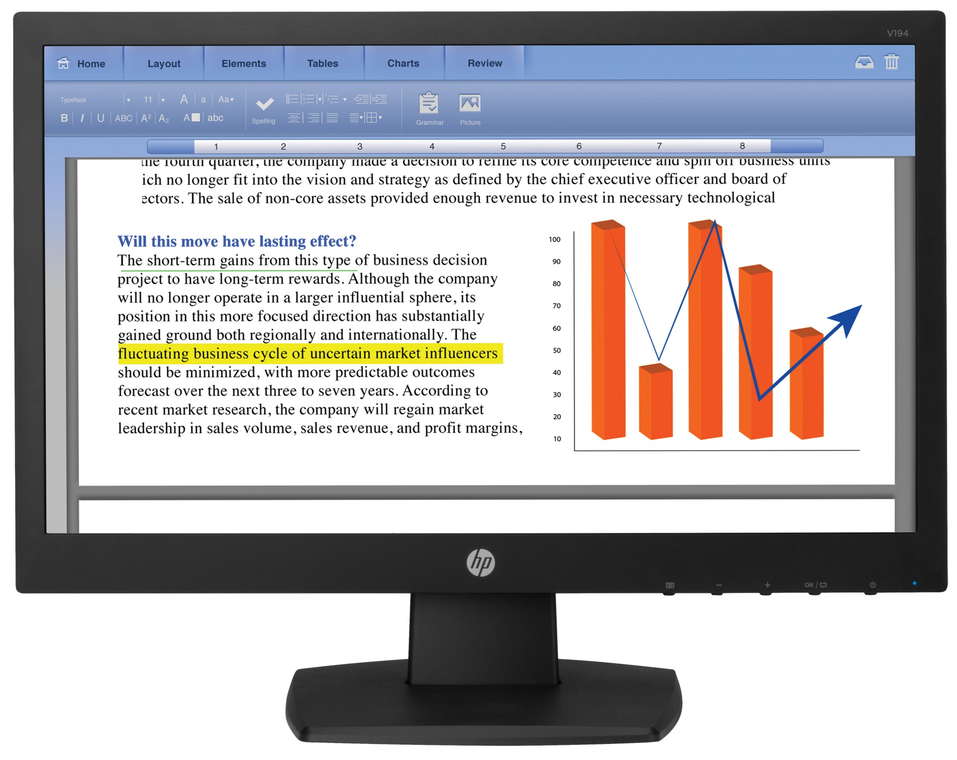 HP V194 - LED monitor - 18.5" - Smart Buy