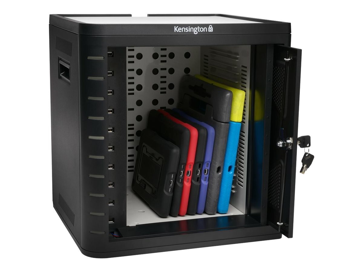 Kensington Charge & Sync Cabinet, Universal Tablet cabinet unit - for 10 ta