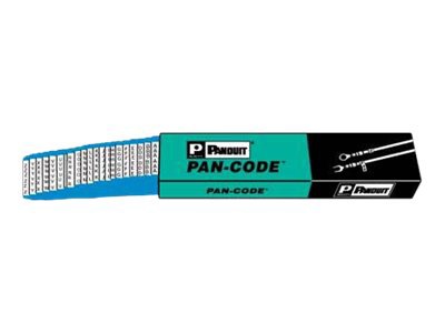 Panduit PAN-CODE Wire Marker Card Number Combination Pack, Legend 26-50 - wire / cable marker (preprinted)