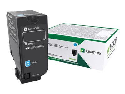 Lexmark - cyan - original - toner cartridge - LCCP, LRP