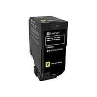 Lexmark - High Yield - yellow - original - toner cartridge - LCCP, LRP