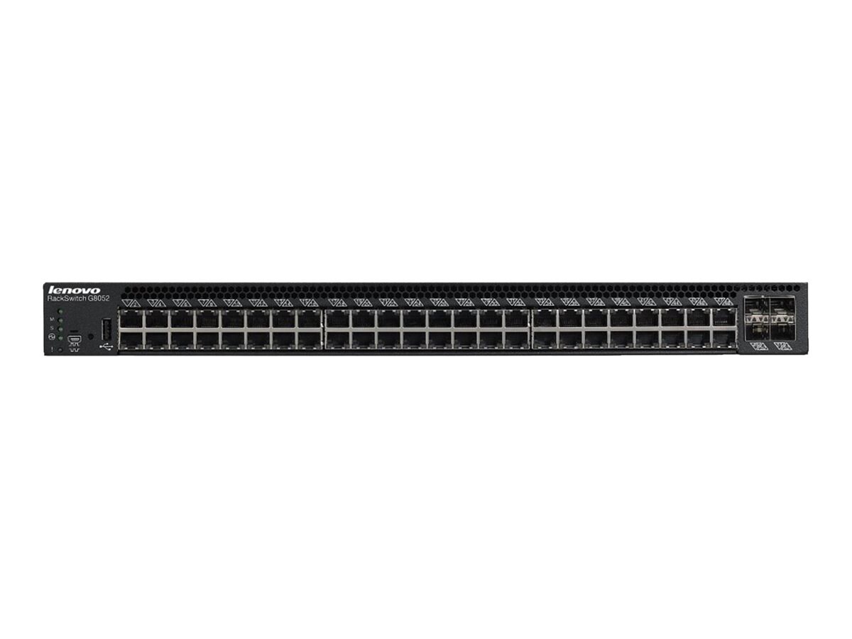 Lenovo RackSwitch G8052 - switch - 48 ports - managed - rack-mountable