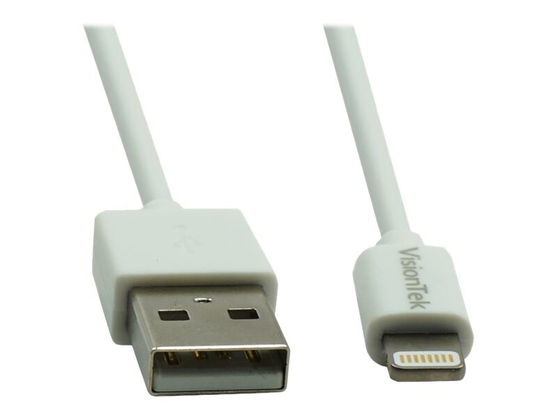 VisionTek Lightning to USB White 1 Meter MFI Cable - Lightning cable - Lightning / USB - Lightning to USB - 3.3 ft