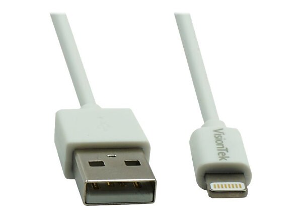 VisionTek Lightning to USB White 1 Meter MFI Cable - Lightning cable - Lightning / USB - Lightning to USB - 3.3 ft
