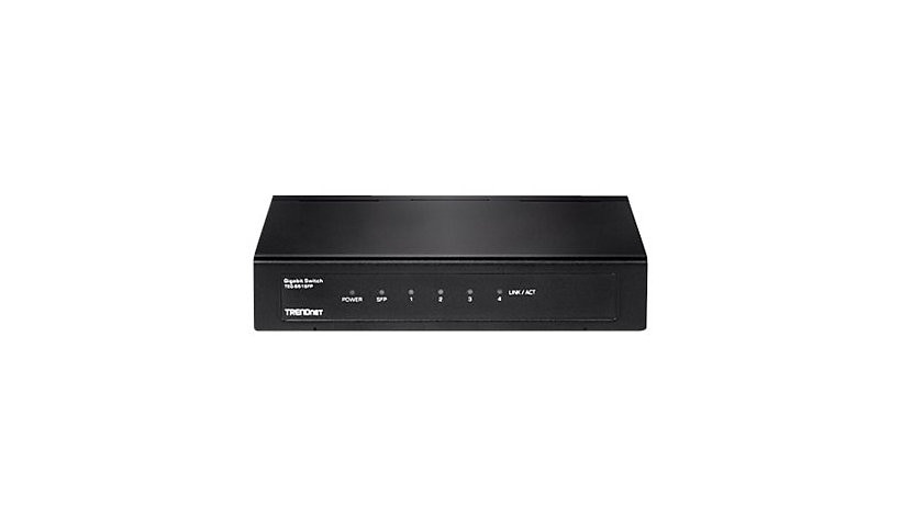TRENDnet TEG S51SFP - switch - 4 ports - unmanaged - TAA Compliant
